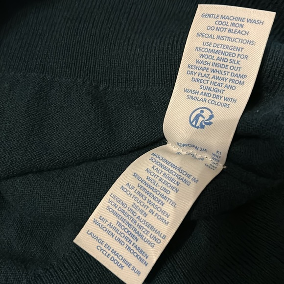 BODEN Ruffle Evergreen Woolblend Lightweight Sweater SzXL GUC - Picture 12 of 14